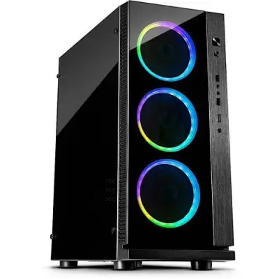 Carcasa Inter-Tech W-III RGB, Fara sursa