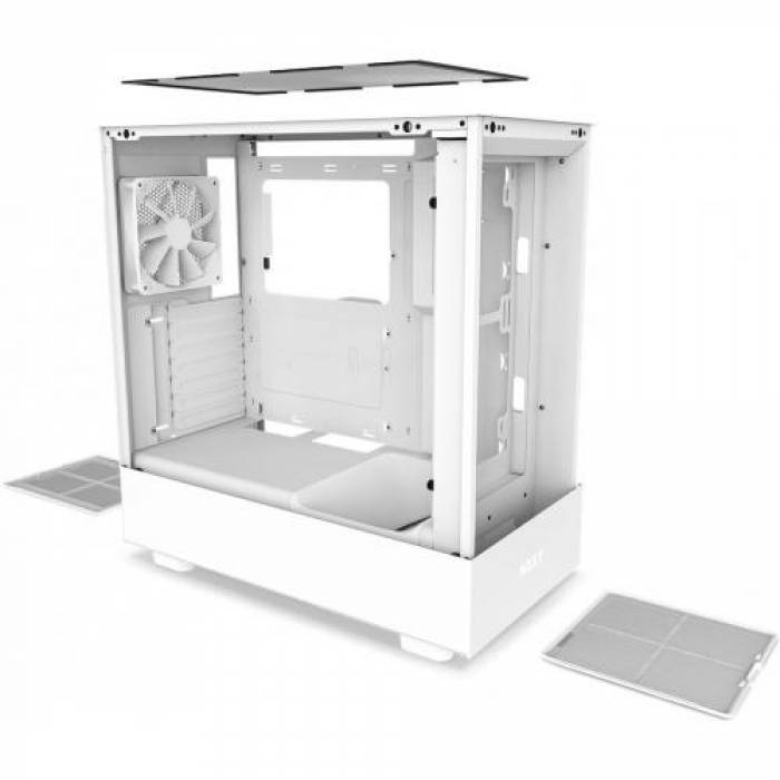 Carcasa NZXT H5 Flow White, Fara Sursa