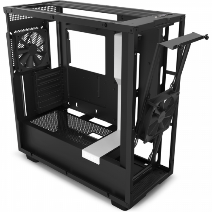 Carcasa NZXT H7 Flow Matte White-Black, Fara Sursa