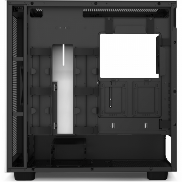 Carcasa NZXT H7 Flow Matte White-Black, Fara Sursa