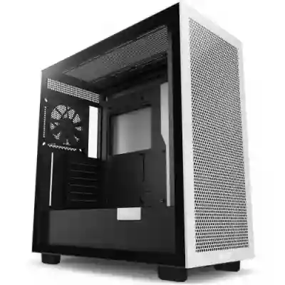 Carcasa NZXT H7 Flow Matte White-Black, Fara Sursa