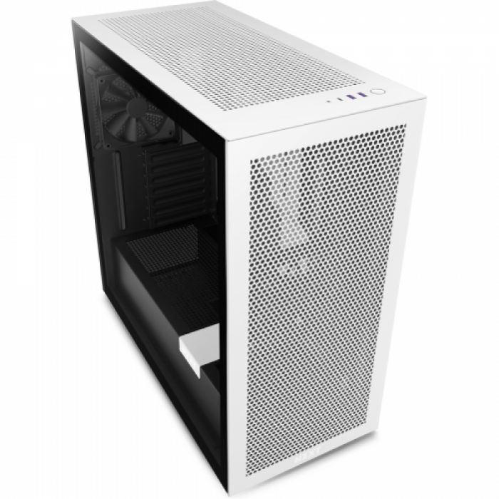 Carcasa NZXT H7 Flow Matte White-Black, Fara Sursa