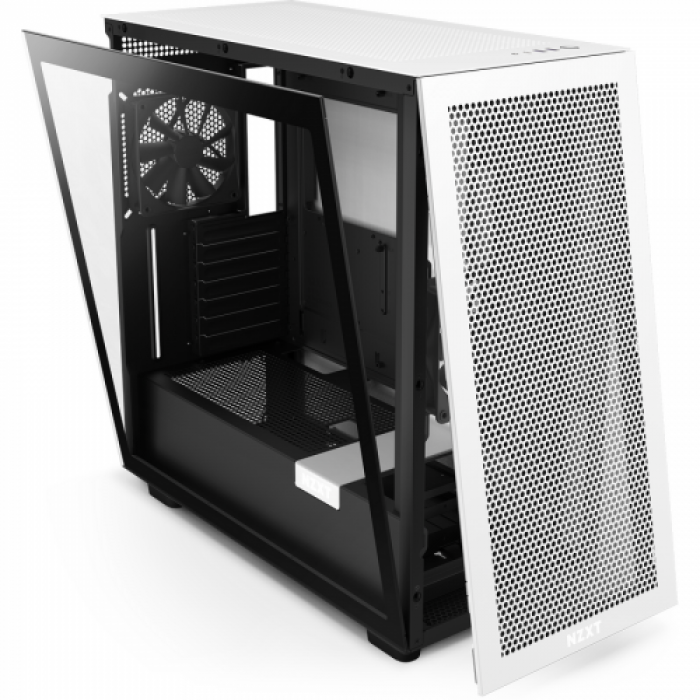 Carcasa NZXT H7 Flow Matte White-Black, Fara Sursa