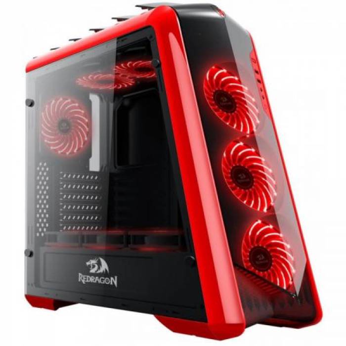 Carcasa Redragon Jetfire Black/Red, Fara sursa