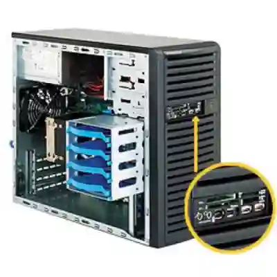 Carcasa Server Supermicro CSE-731D-300B, 300W