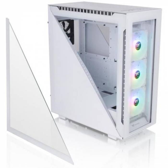 Carcasa Thermaltake Divider 500 Tempered Glass White, Fara sursa