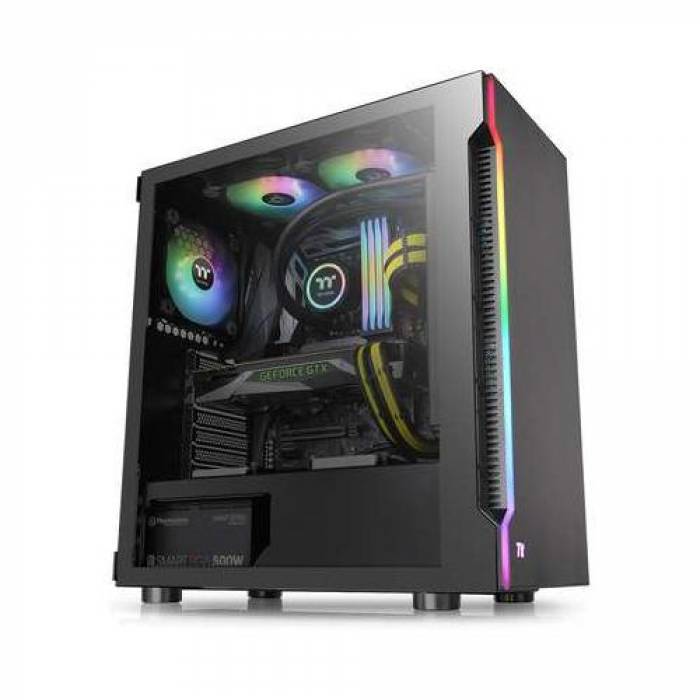 Carcasa Thermaltake H200 Tempered Glass RGB, Fara Sursa