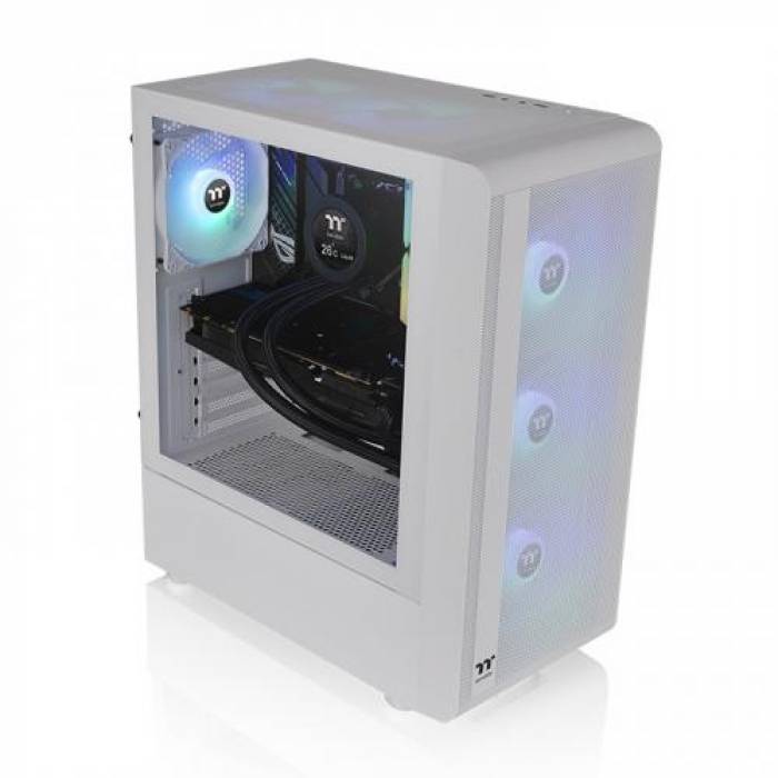 Carcasa Thermaltake S200 TG ARGB Snow, Fara sursa