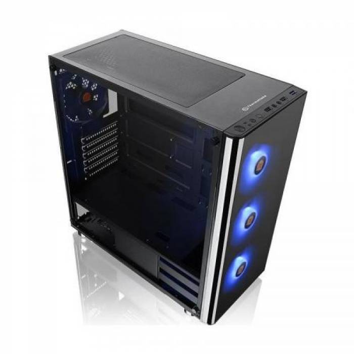 Carcasa Thermaltake V200 Tempered Glass RGB, Fara sursa