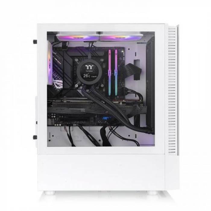 Carcasa Thermaltake View 200 TG ARGB Snow, Fara sursa