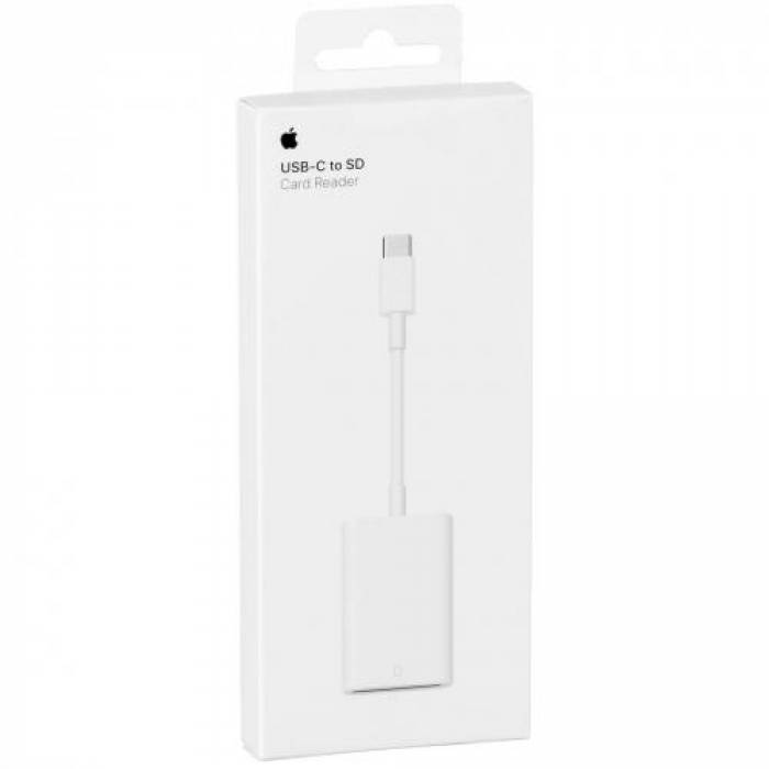 Card Reader Apple MUFG2ZM/A SD, USB-C, White