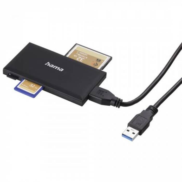 Card Reader Hama Multi-Card, USB 3.0 Tip A, Black Card Reader Hama Multi-Card, USB 3.0 Tip A, Black