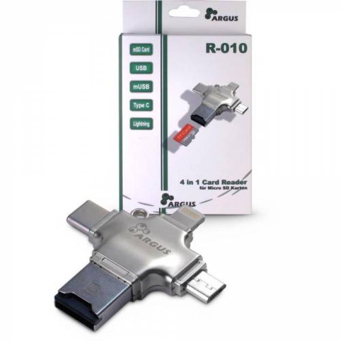 Card Reader Inter-Tech Argus R-010, USB 2.0
