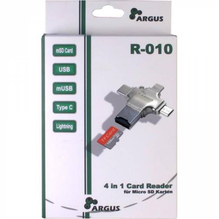 Card Reader Inter-Tech Argus R-010, USB 2.0