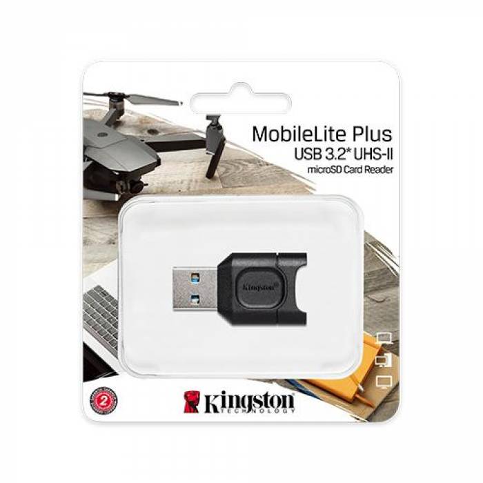 Card Reader Kingston MobileLite Plus, USB 3.2 Gen 1, Black