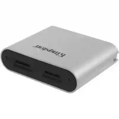 Card Reader Kingston Workflow, USB-C 3.2 Gen 1, Silver