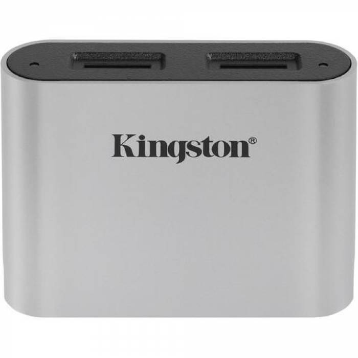 Card Reader Kingston Workflow, USB-C 3.2 Gen 1, Silver