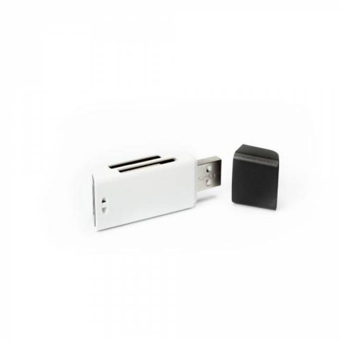 Card Reader Spacer SPCR-658 6-in-1, USB 2.0, Black-White