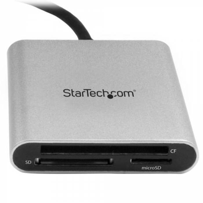 Card Reader Startech FCREADU3C microSD/SD/ MMC/CompactFlash, USB-C, Gray