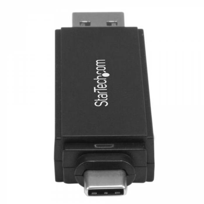 Card Reader Startech SDMSDRWU3AC, USB 3.0/USB Tip C, Black
