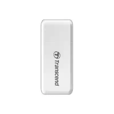 Card Reader Transcend USB 3.1 Gen 1 SD/microSD, White