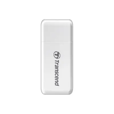 Card Reader Transcend USB 3.1 Gen 1 SD/microSD, White