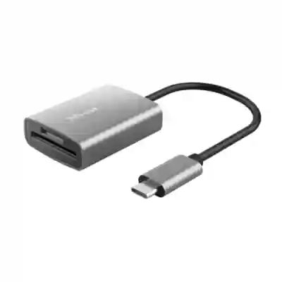 Card Reader Trust 24136 Aluminium, USB-C, Black