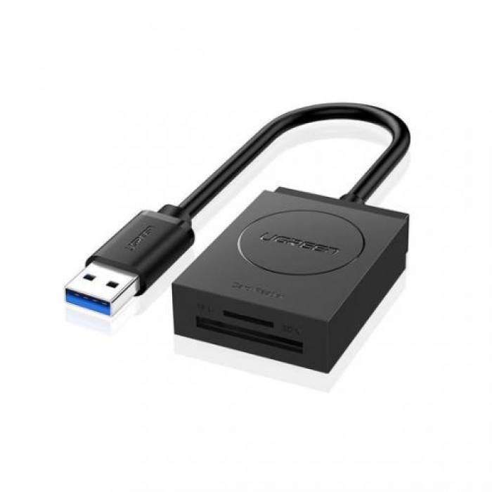 Card Reader Ugreen 2-in-1 CR127, USB 3.0, Black