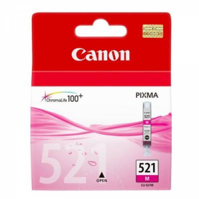 Cartus Cerneala Canon CLI-521 Magenta - BS2935B001AA