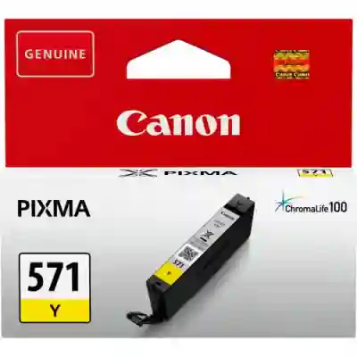 Cartus Cerneala Canon CLI-571Y Yellow - BS0388C001AA