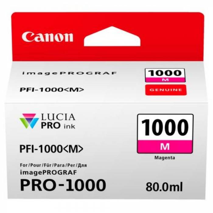 Cartus Cerneala CANON PFI-1000M MAGENTA - BS0548C001AA