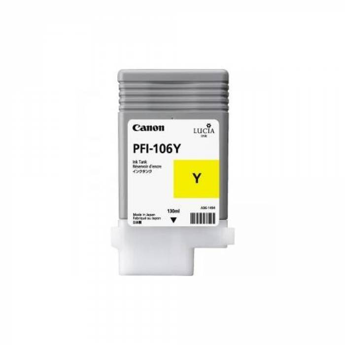 Cartus Cerneala Canon PFI-106 Yellow - CF6624B001AA