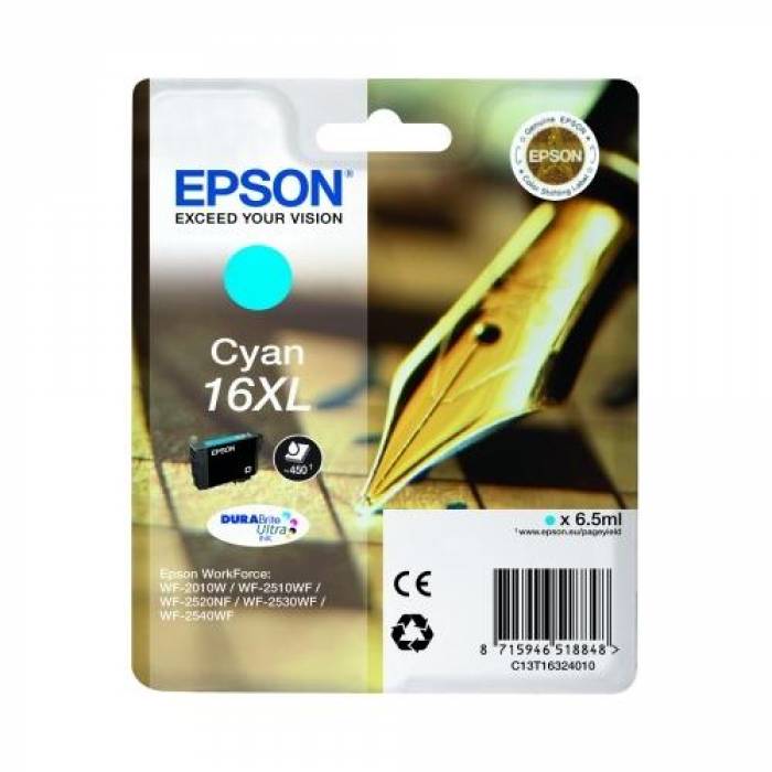 Cartus Cerneala Epson Cyan 16XL - C13T16324010