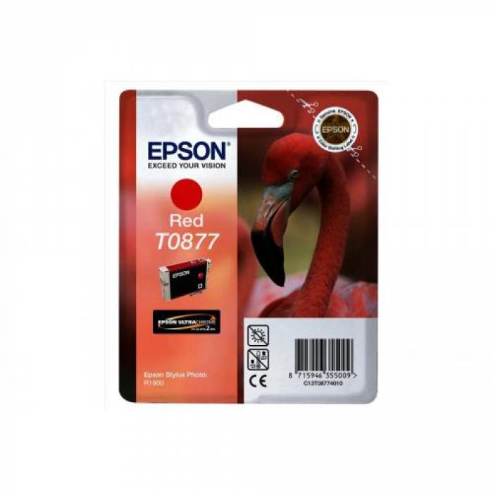 Cartus Cerneala Epson T0877 Red - C13T08774010