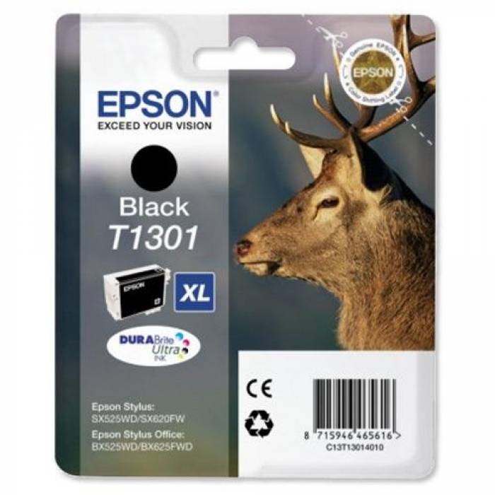 Cartus Cerneala Epson T1301 Black C13T13014010