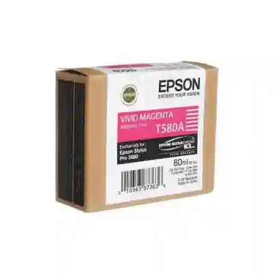 Cartus Cerneala Epson T580A Vivid Magenta C13T580A00