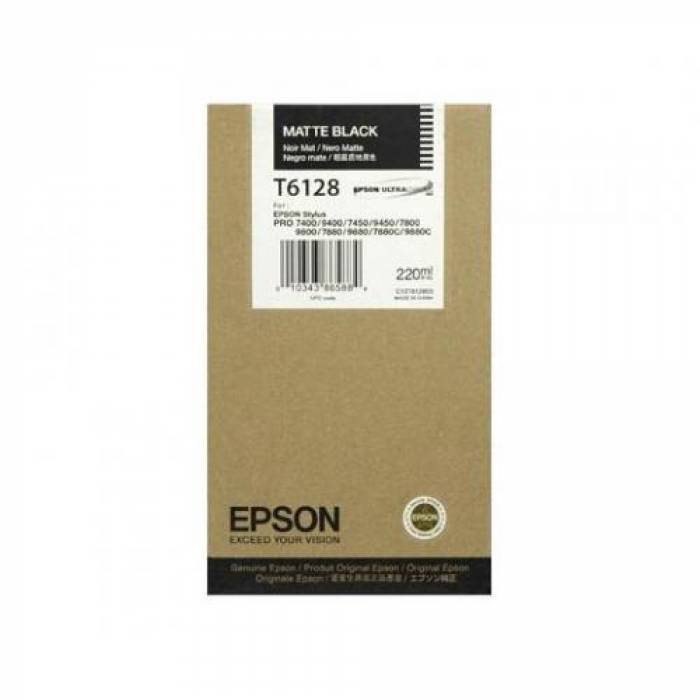 Cartus Cerneala Epson T6128 Matte Black C13T612800