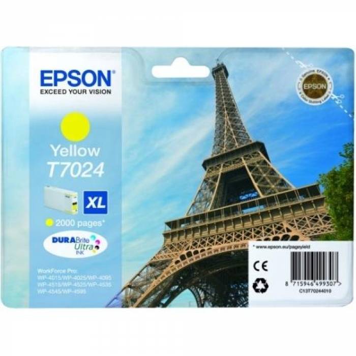 Cartus Cerneala Epson T7024 XL Yellow - C13T70244010