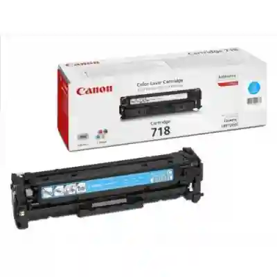 Cartus Toner Canon CRG-718C Cyan CR2661B002AA
