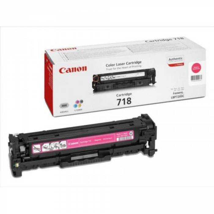 Cartus Toner Canon CRG-718M Magenta CR2660B002AA