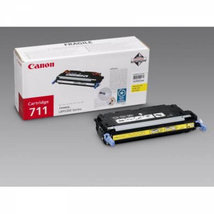 Cartus Toner Canon CRG711Y Yellow CR1657B002AA