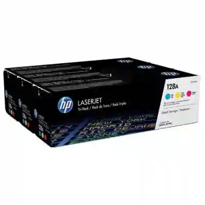 Cartus Toner HP 128A CF371AM Tri-Pack Cyan, Magenta, Yellow