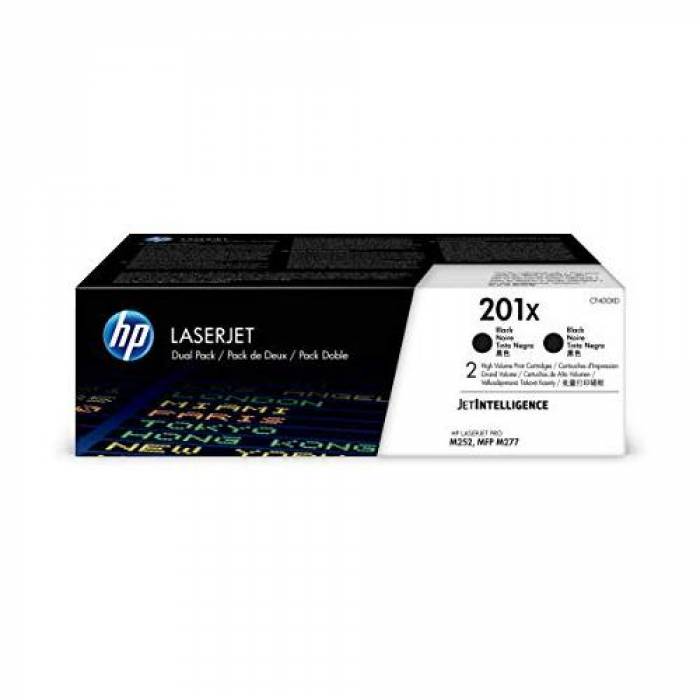 Cartus Toner HP 201X Dual Pack Black