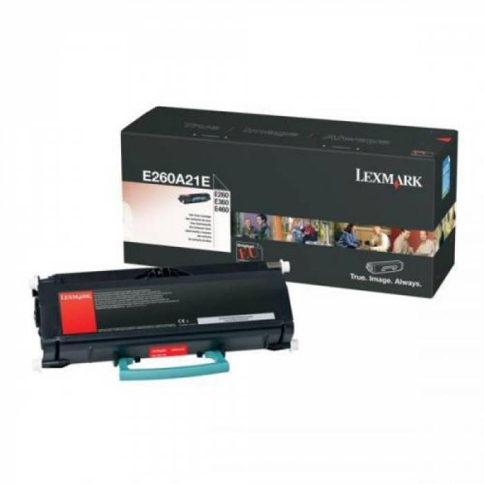 Cartus Toner Lexmark E260A21E Black