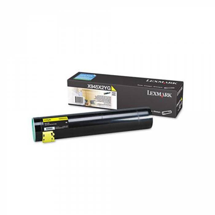 Cartus Toner Lexmark X945X2YG Yellow 