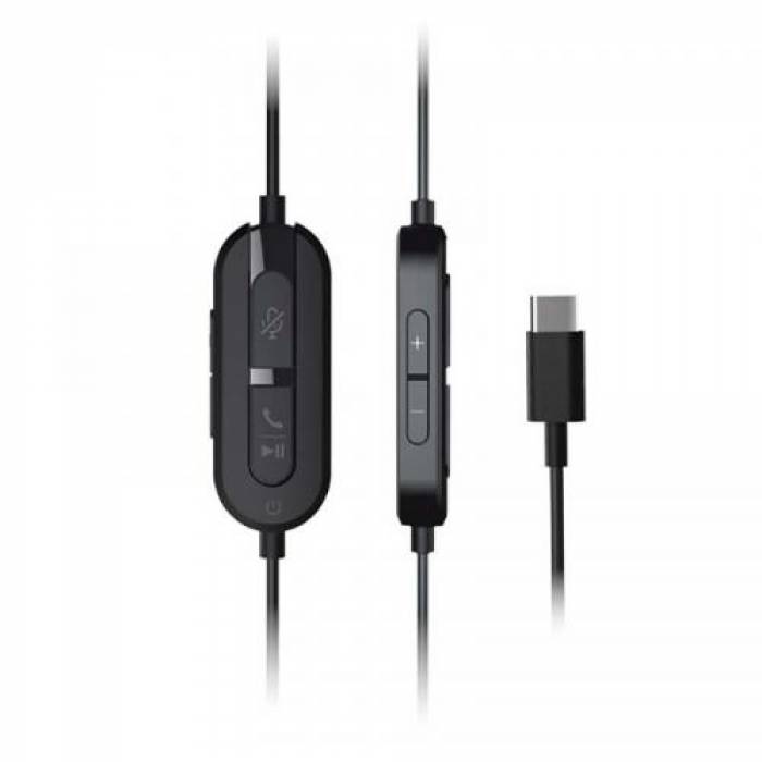 Casca cu microfon Creative Office/Call Center, USB-C, Black