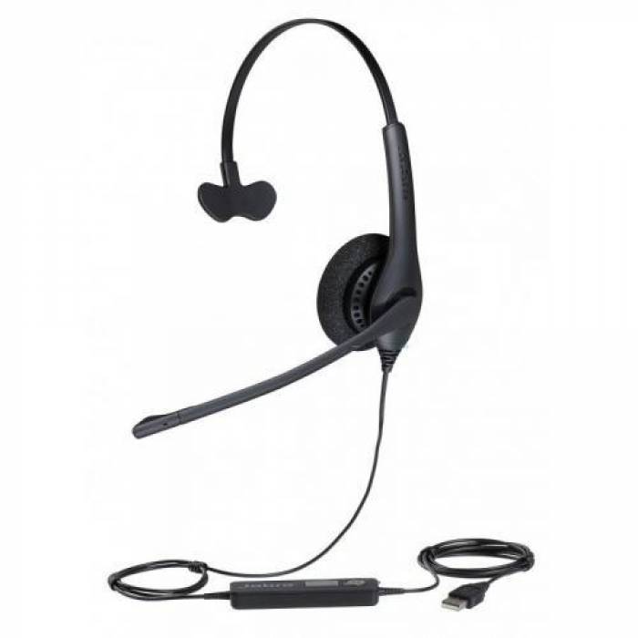 Casca cu microfon Jabra Biz 1500 Wideband Mono, USB-A, Black