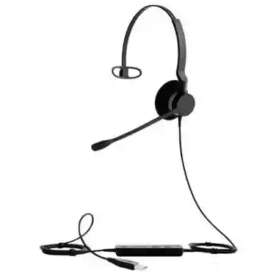 Casca cu microfon Jabra BIZ 2300 Mono Microsoft, USB-A, Black