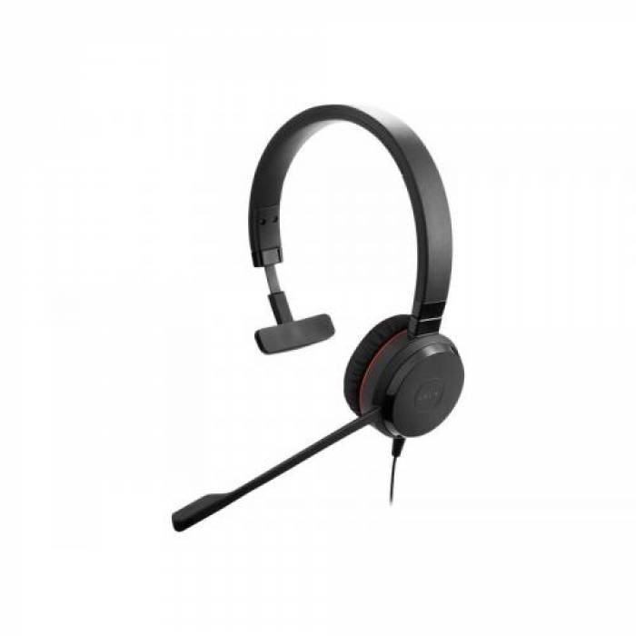 Casca cu microfon Jabra Evolve 20SE Mono Microsoft, USB-C/3.5mm jack, Black