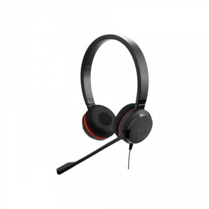 Casca cu microfon Jabra Evolve 20SE Stereo Microsoft, USB-C/3.5mm jack, Black